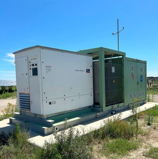 Centros de transformación STC-Skid destinados a la planta fotovoltaica Trino Vercellese.