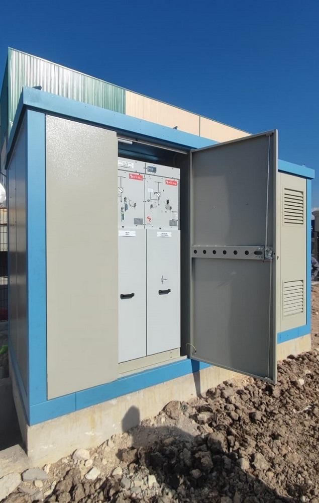 Cabine de transformation compacte, STC-Kiosk, 1500kVA 34,5kV /400-230V destiné à la nouvelle ligne de production d'une usine d'hygiène dans la zone de développement de Cuba.