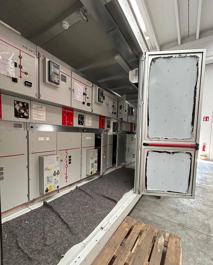 EHouse equipped with ATR MV switchgears, for the expansion of the photovoltaic (PV) plant in Montalto di Castro.